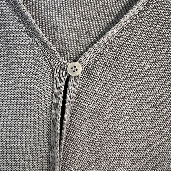 Eileen Fisher Summer/Spring Sweater Gray Sz M - Picture 5 of 10